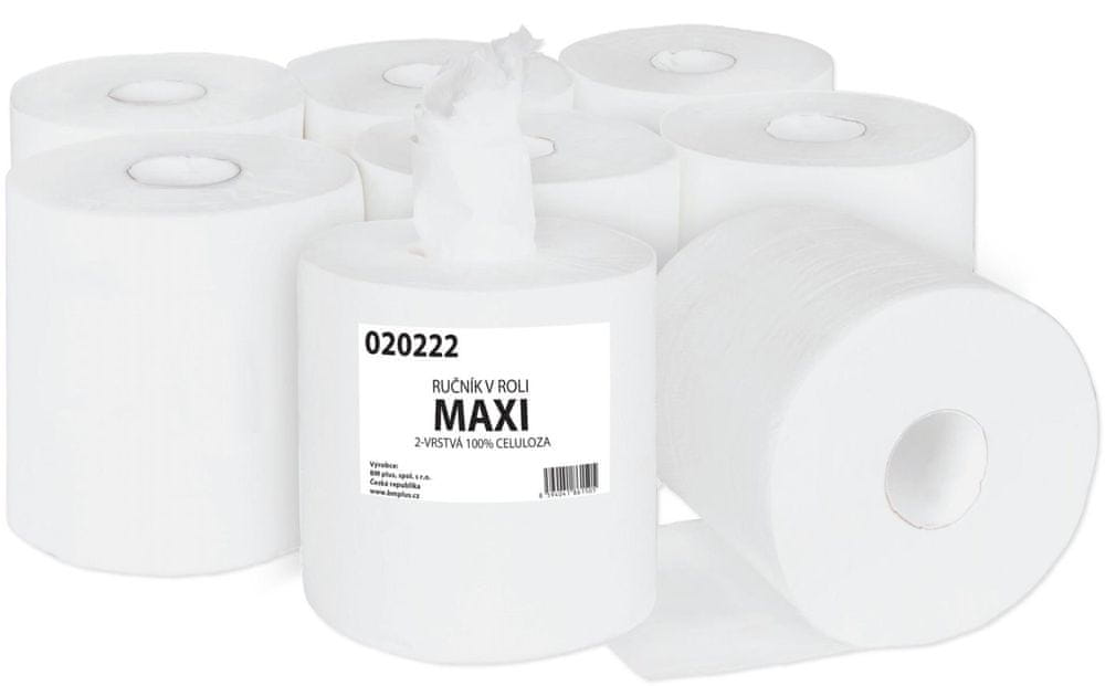 Primasoft Papierové uteráky v rolke Maxi - 2vrstvové, celulóza, 6 roliek
